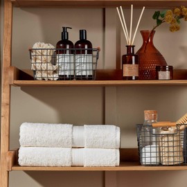 Christy Renaissance 6 Piece Towel Set | Parchment Off-White | 100% Egyptian Cotton | Luxuriously Soft and Super Absorbent | 675 GSM | 2 Bath Towels 2 Hand Towels 2 Face Cloths