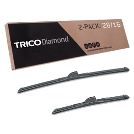 TRICO Diamond 28" + 16" Premium Automotive Replacement Windshield Wiper Blades (Set of 2), Passenger and Driver Side All-Weather Beam Wiper Blades for Select Vehicle Models