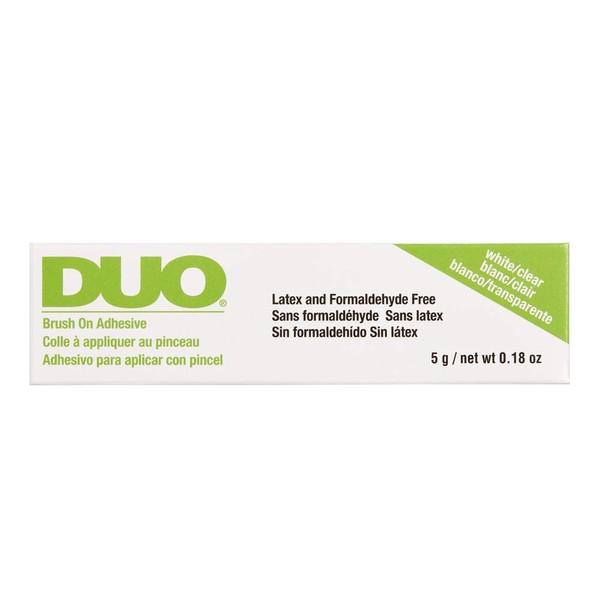 Duo Brush-On Strip Lash Adhesive Clear with Vitamins A, C & E, Clear, 0.18 oz, 1-Pack