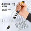 Mrisata Push Pull Ratchet Screwdriver Adjustment Spiral Ratchet Screwdriver with