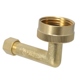 XFITTING 2-PACK Elbow Dishwasher Connector | 1/4" OD Compression x 3/4" Dishwasher