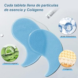Parches para Ojos,Parches para contorno de ojos Ácido Hialurónico,Skincare K-Beauty para Contorno Ojos,Eye Patches,antiarrugas de ojo 180 piezas,Ideal Skincare para Contorno de Ojo Sensibles (Azul)