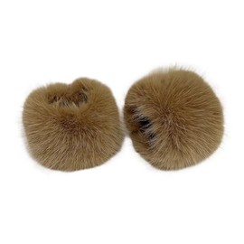 Lina & Lily Women's Winter Arm Warmers Cuffs Pulse Warmer Faux Fur, Camel