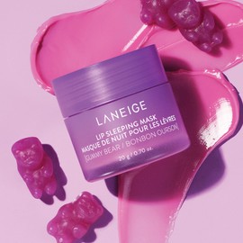 LANEIGE Lip Sleeping Mask, Gummy Bear: Nourishing Overnight Lip Treatment with Vitamin C, Shea & Murumuru Butter for Hydrating Dry, Flaky Lips