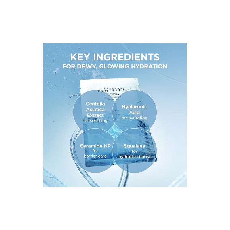 SKIN1004 Madagascar Centella Hyalu-Cica Hydrating Mask 23ml x 5ea