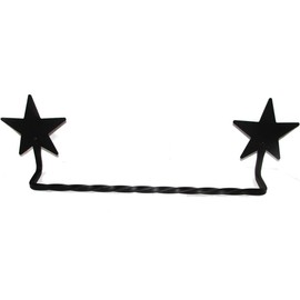 Wrought Iron Towel Bar Star Small Amish Made!