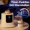 NCVI Baby Bottle Warmer, Quick Heating with LCD Display, Defrost