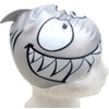 B2A Silver Shark Swim Cap for children