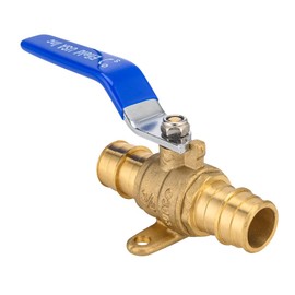 EFIELD Pex A Expansion 3/4-Inch X 3/4-Inch Full Port Shut-off Brass Ball Valve with Drop-ear, ASTM 1960, cUPC Certified,(VALVE029)