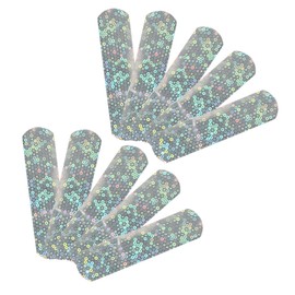 Healeved 10pcs Glitter for Boys and Girls Cartoon Design Stickers Portable and Convenient Strips for Daily Use and Sharing Friends