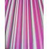 DEBONA Stripe Wallpaper Stripey Striped Metallic Silver Pink White Bold