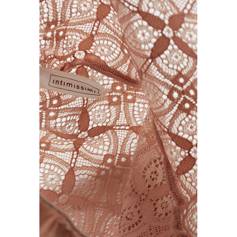 Intimissimi Woman's Lace and Silk Bikini Briefs in Natural, Size