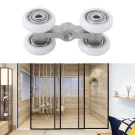YINETTECH Pack of 2 Sliding Door Rollers 304 Stainless Steel Bearing Small Hanging Wheel Roller for Sliding Doors Home Bathroom Glass Doors 23.5 x 40 x 20 mm