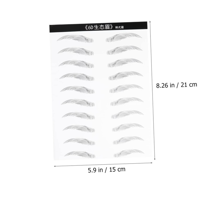Beavorty 4sheets Eyebrow Stickers of Simulation Eyebrows for Women for