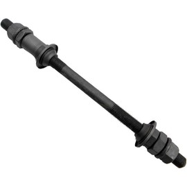 Black Quick Release Bike Axle, Bike Axle 190mm for Bicycle Multiple Speed Rear, Hub Axle 3/8 Inch 26 TPI Hub Shaft Conical Lock Nut Washer Kit Hubs Wheels and Accessories Cycling, Bike Hubs