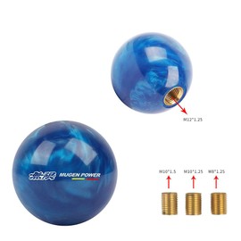 JDM Universal Mugen Pearl Blue Round Ball Manual Gear Shift Knob Shifter