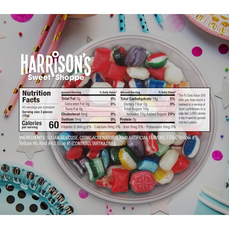 Harrisons Assorted Hard Candy, 21oz | Old Fashioned Candy Assortment