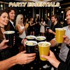 12 oz Disposable Plastic Cups – Black & Gold 2-Color