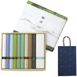 No matter what time you send it, you will not be rude for sending it as a gift special incense stick, First Bon Festival, Condolences (Handing Bag Included, Handing Set), 6 Types of Elegant Sandalwood