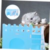 Totority Wooden Hamster House with Ramp and Hideout Safe Chew