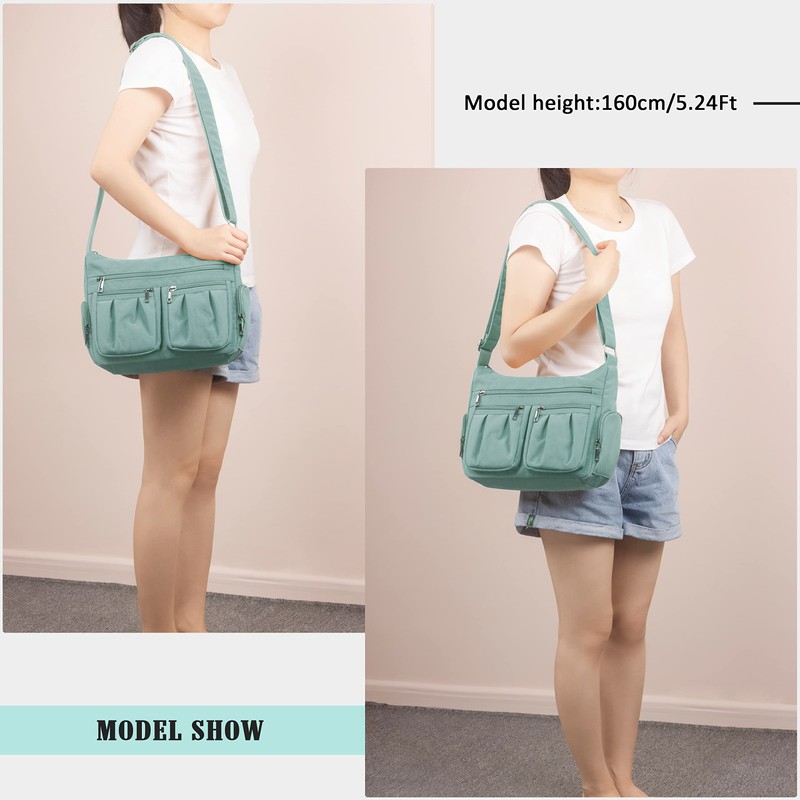 Crossbody Bag for Women Nylon Shoulder Bag Women Water Resistant