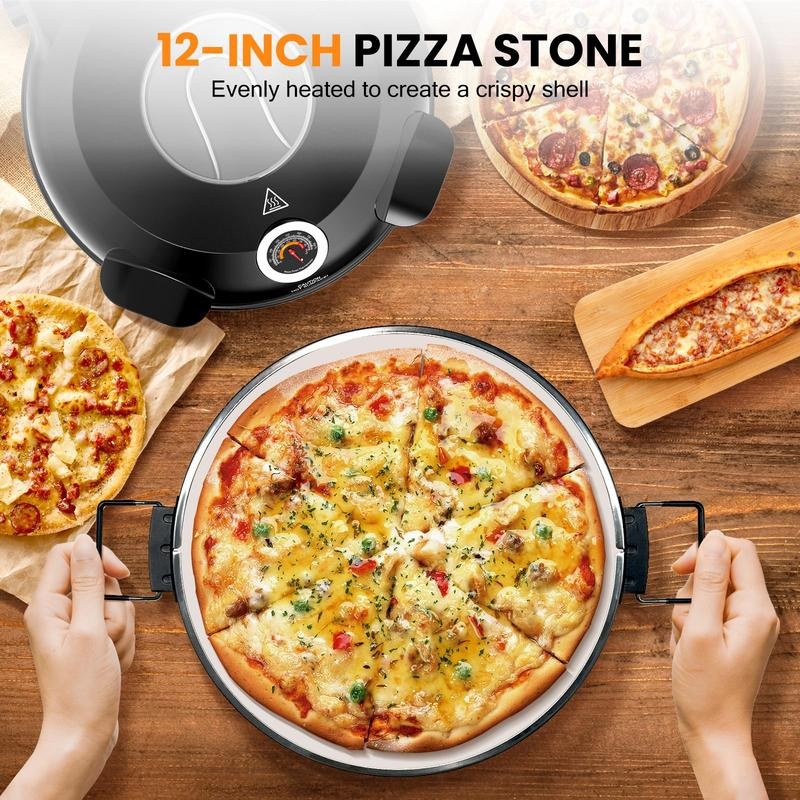 Pizza Oven with 4 accessories- Countertop 800°F Brick Oven Pizza