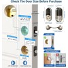 Veise RZ06B Smart Lock for Front Door, 2 Lever Handle