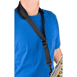 Pro Tec A311P 20-Inch Junior Padded Saxophone Neck Strap with Swivel Snap Black
