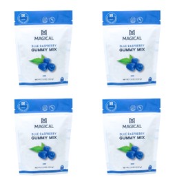 MAGICAL BUTTER Organic Premium Blue Raspberry Gummy Mix - Low Calorie, Zero Sugar Snacks, Sugar Free, Healthy Candy for Adults