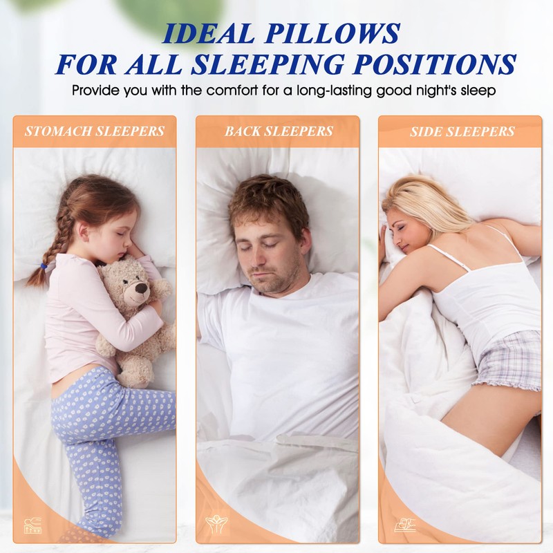 MZOIMZO Supportive Firm Bed Pillows for Sleeping- King Size, Set