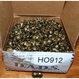 D.a.d.s Decorative Upholstery Tacks / Nails  HO912 hammered oxford head 7/16 length 1/2