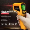 BSIDE Infrared Thermometer Laser Temperature Gun with Adjustable Emissivity for