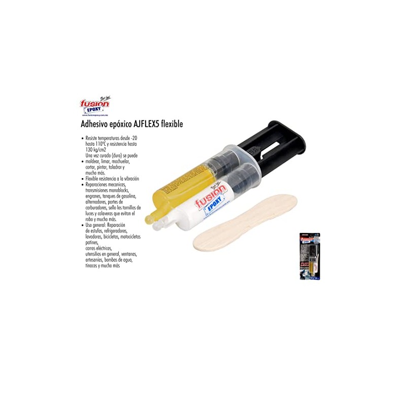 pegamento Plasti Epóxico flexible 30 gr epoxy trasparente