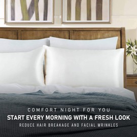 Tyfitb Satin Pillowcase 2-Pack for Hair & Skin Care - Standard Size(20×26") Cooling & Hypoallergenic with Envelope Closure, Fights Frizz, Wrinkles & Acne Ready