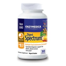 Enzimas digestivas Digest Spectrum 30 cápsulas Ezymedica Validez del sabor: 05/2024