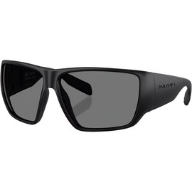 Native Eyewear Men's XD9047 Sightcaster II Rectangular Sunglasses, Matte Black/Grey Polarized, 64 mm