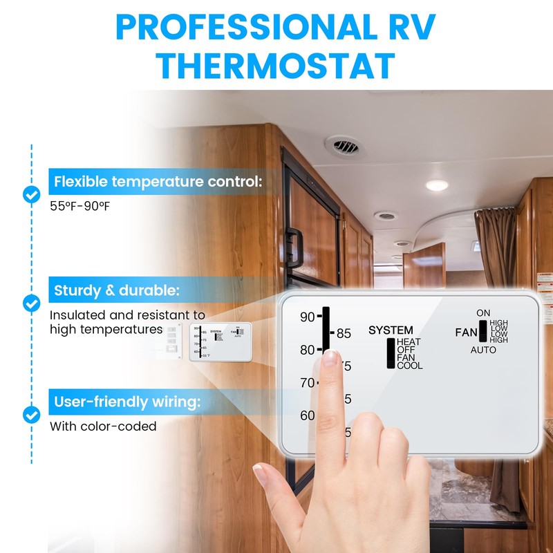 Briidea RV Thermostat Compatible with Coleman 7330 * 335*, 7330