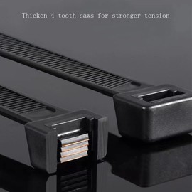 Large zip ties 18 inch black Extra long cable ties heavy duty outdoor 120 lbs thick Nylon plastic Zipties 65pcs