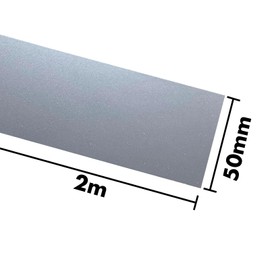 MARARDI Reflective Tape for Sewing - Reflective Tape [2 Metres x 50 mm] [Grey] 100% Polyester - Reflective Tape High Visibility - Reflectivity ≥380