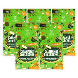 Auro Calamansi Cheesecake 34% White Chocolate 5 Pack - Filipino Chocolate - Premium, Made At Origin, Direct Trade, Bean-to-Bar, Woman Owned, BIPOC Owned - Vegan, Halal - Bundle