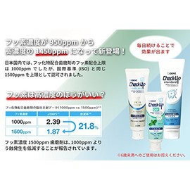 Lion Dent Check-Up Standard (DENT.Check-Up standard) Fluoride 1,450 ppm 135g x 2-piece Set