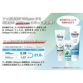Lion Dent Check-Up Standard (DENT.Check-Up standard) Fluoride 1,450 ppm 135g x 2-piece Set