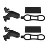 EMSea 2pcs Bike Handlebar Flashlight Holder Bicycle Torch Bracket Clip
