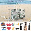 Makukke XXL Beach Bag, Large Beach Bag with Shoe Compartment,