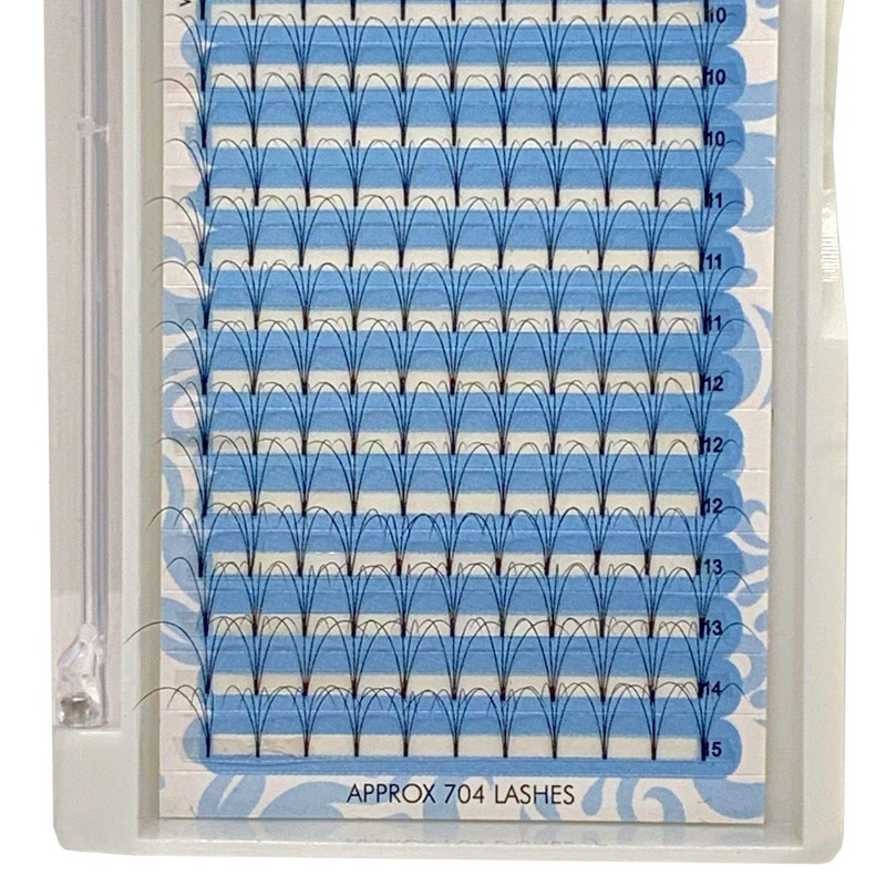 Dermastil 4D Premade Handmade Volume Eyelashes, Ready-to-Use Fan without Knots,
