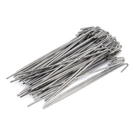 Plum Fittings Chain Link Fence 8 1/4" Aluminum Fence Ties for 2 1/2" (2 3/8" OD) Fence Posts- Pack of 100