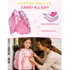 RAVUO Kids Backpack, 14.6" Toddler School Bag for Girls Ages