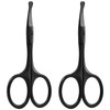 Pet Scissors, Curved Blades, 2 Pieces, Dog Trimming Scissors, Nose
