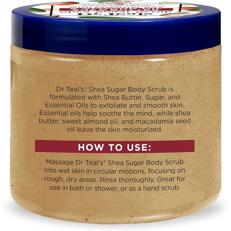Dr Teal's Scrub Exfoliante para la Piel con Manteca de
