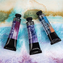 Watercolor Paint Set, Diverse Colors Layering, Attractive Art Watercolor Set, Vibrant Pigments, 3 Layering Colors for Professionals, Beginners, 15ml*3 Tube (Set E)